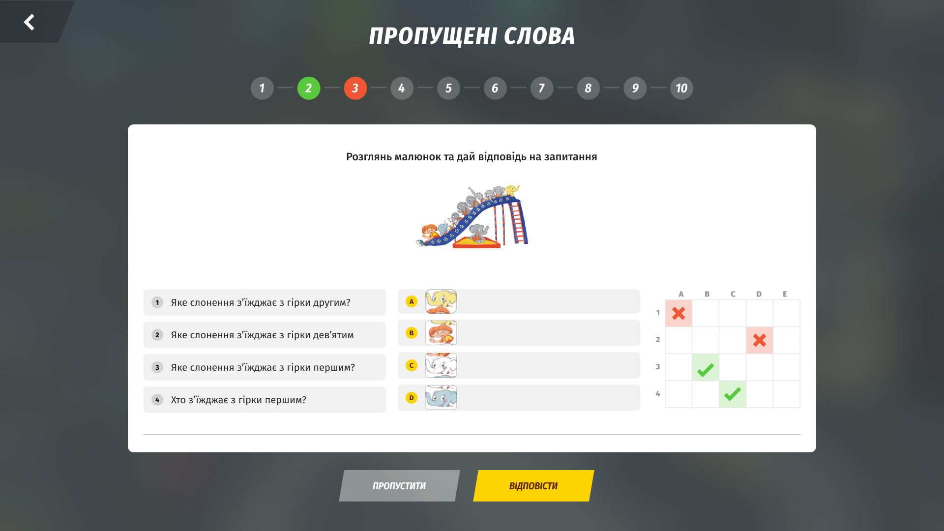 Ігровий екран платформи